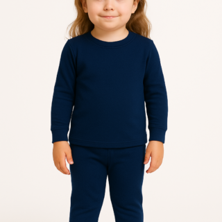 Kids CozyFit Navy Blue Thermal Set – 3 to 4 Years