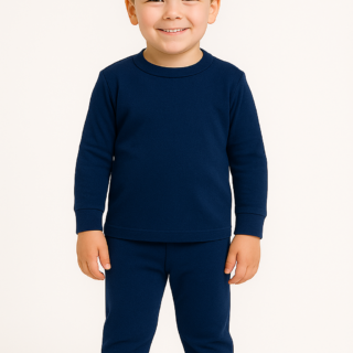Kids CozyFit Navy Blue Thermal Set – 3 to 4 Years